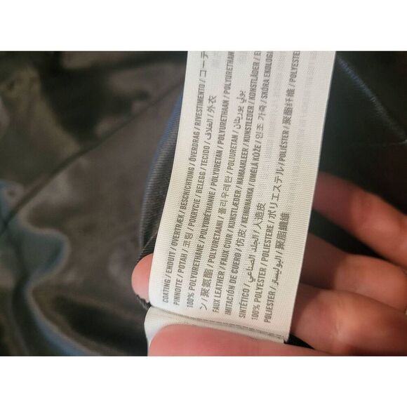 Abercrombie & Fitch Blazer Women's XS Black Vegan Leather One Button Classic - Picture 6 of 8